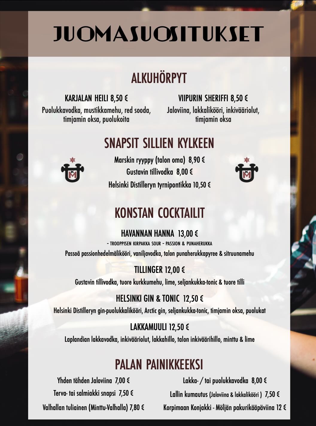 Cocktailit 2025
